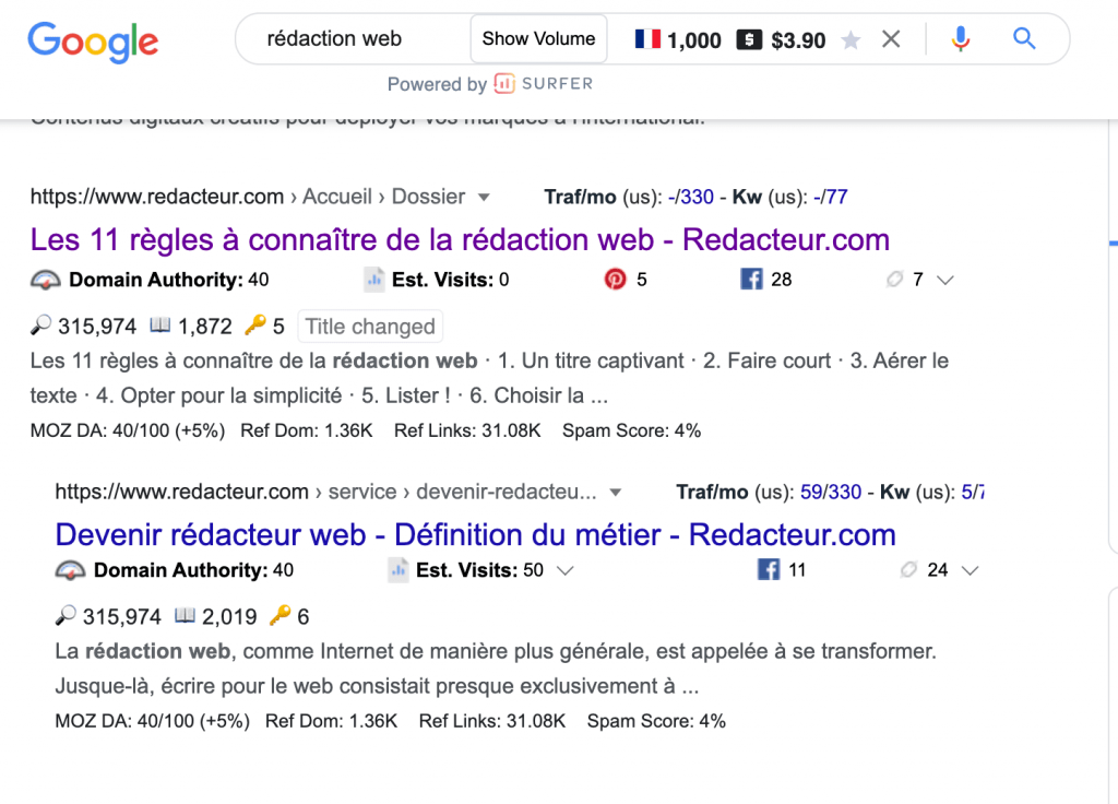 analyse concurrence mot cle google