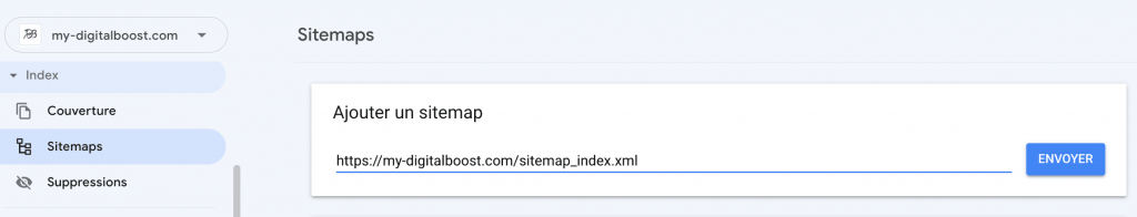 ajouter sitemap google search console