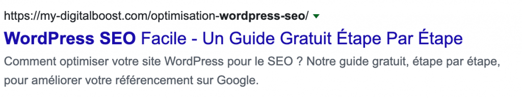 exemple meta description optimisee